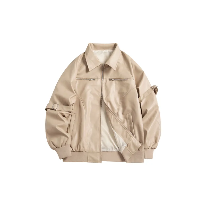 Ang2 Stu Leather Jackets Unisex-17