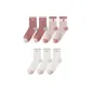 2 Brick Red+2 Light Pink+3 White