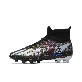 Kuding FG Rubber Long Studs Artificial Ground Natural Ground Impact Resistant Soccer Shoes Unisex