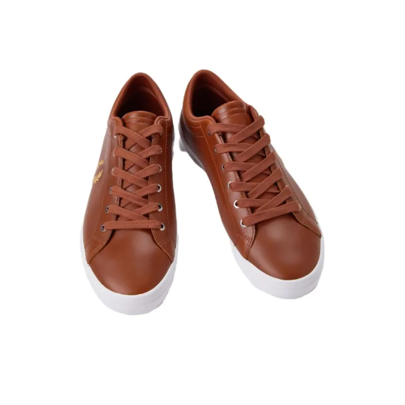 FRED PERRY Low Top Skateboard Shoes Men's Tan-2