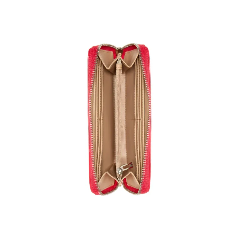 GUESS Artificial Leather Wallet Large Size Women's Red-2
