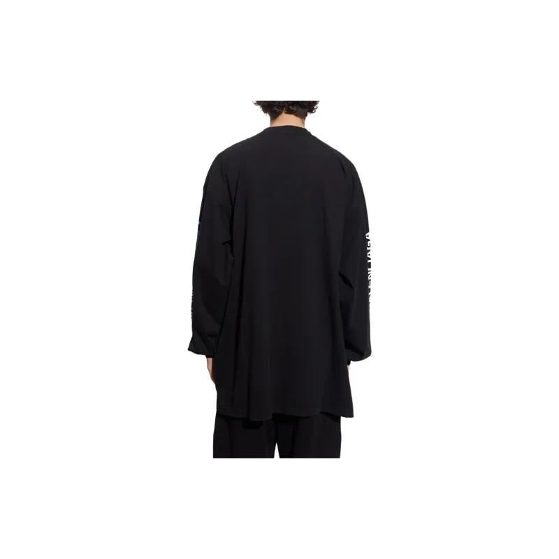 Balenciaga Logo Printed Crewneck Sweatshirt-3