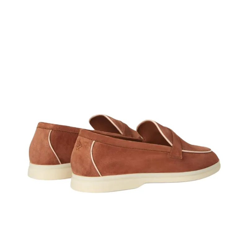 Loro Piana Summer Charms Walk Loafers Women's Brown-3