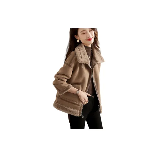 Mo Han Yi Mei Jackets Women's Khaki