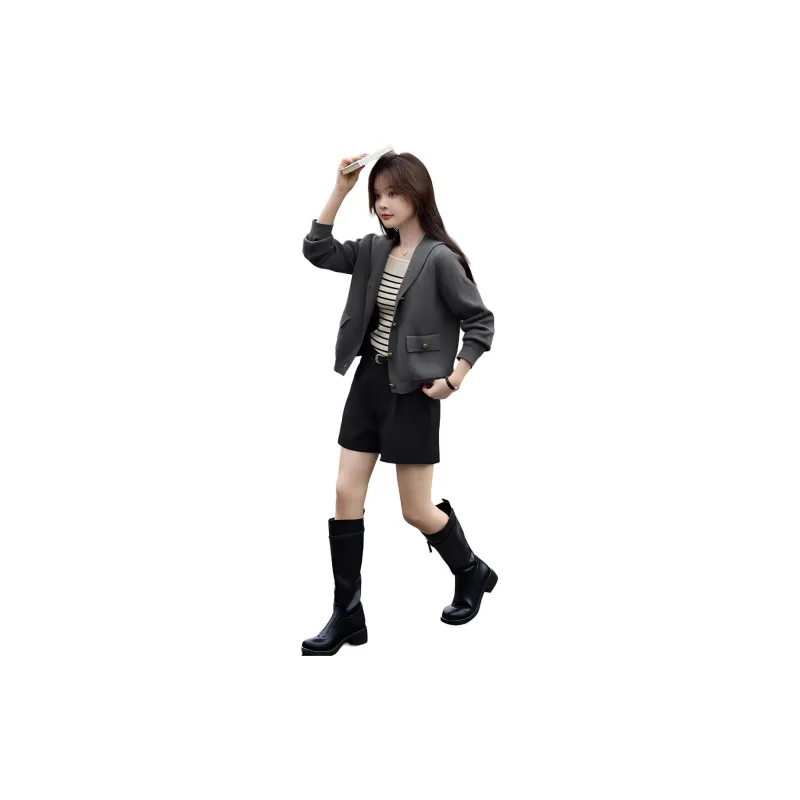 Mo Han Yi Mei Knitwear Women's Dark Gray-3
