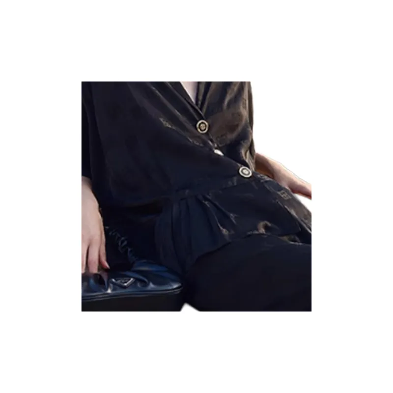 BESIONIA T Shirts Women's Black-4