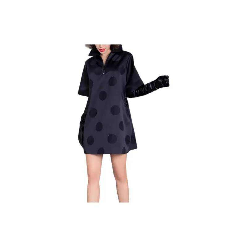 BESIONIA SS23 Short Sleeved Dresses Women's Black-1