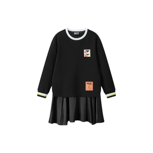 FILA Long-Sleeved Dresses Women's Black