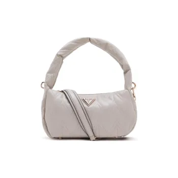 GUESS Artificial Leather Shoulder Bag Medium Size Women's White