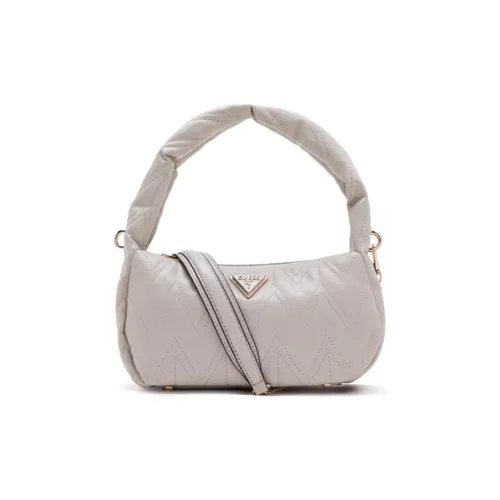 GUESS Artificial Leather Shoulder Bag Medium Size Women's White