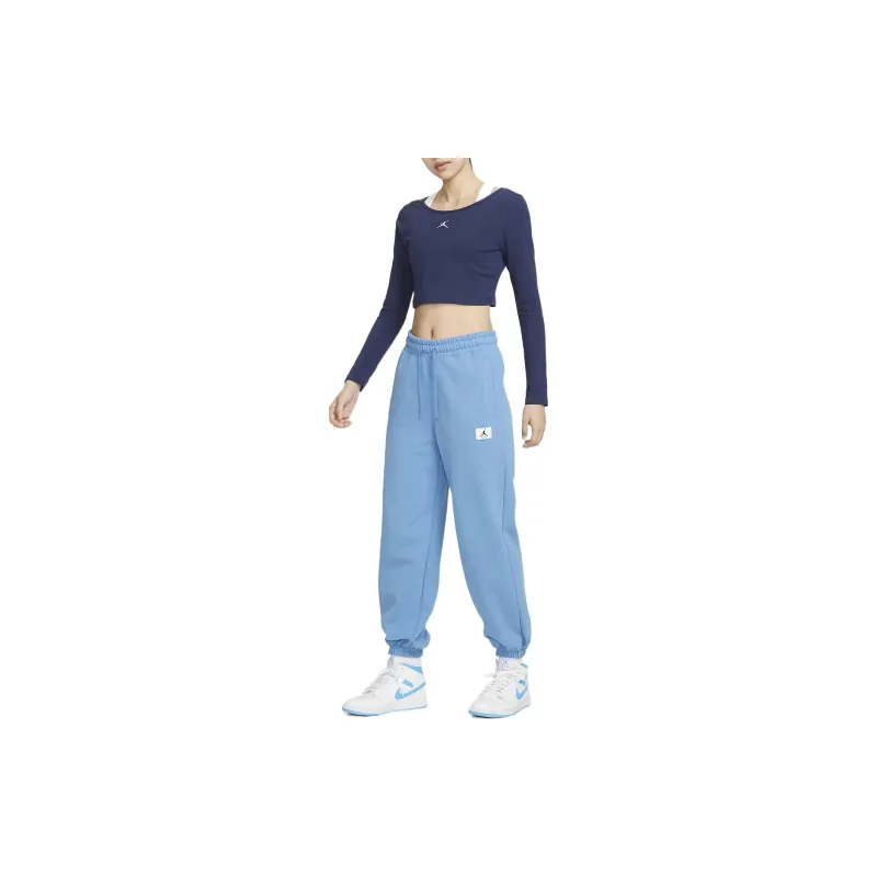 Jordan Set in Sleeve T Shirt Women's Navy Blue-2