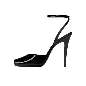 SAINT LAURENT Strap Sandals 11cm Women's Black