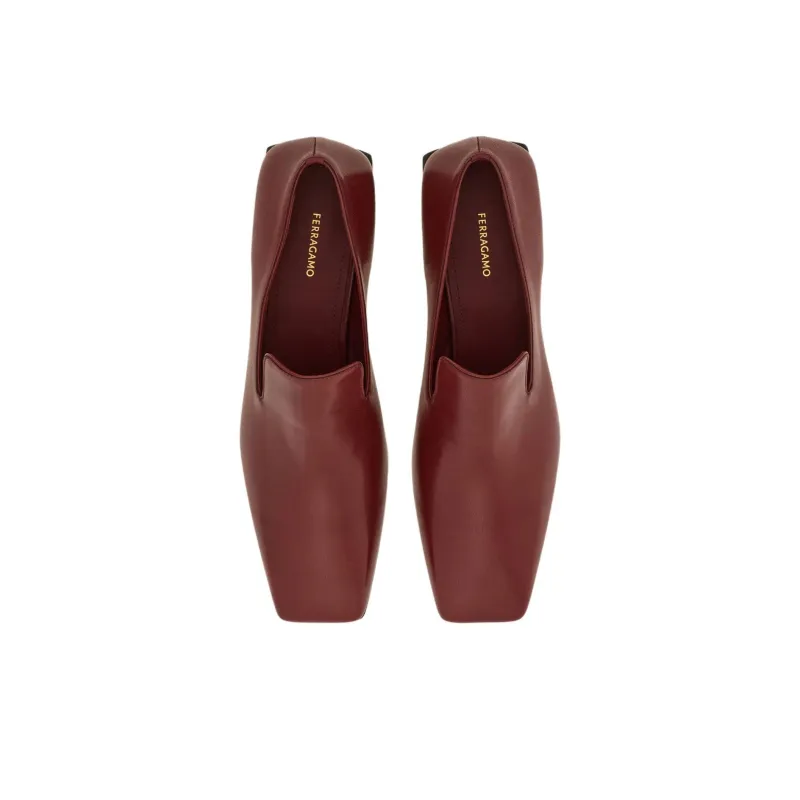Ferragamo Square Toe Loafers Women's-3