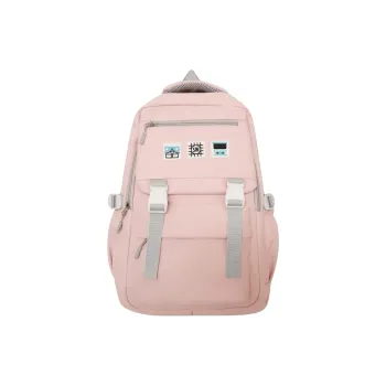 Travel Nylon Backpack Unisex Black And White/Khaki/Red/Pink