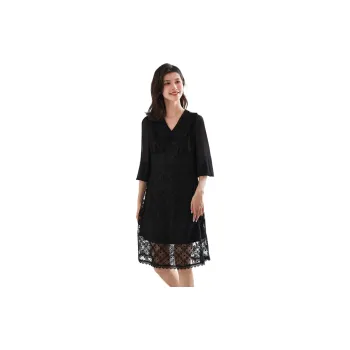 VILAN Short-Sleeved Dresses Women's Night Black