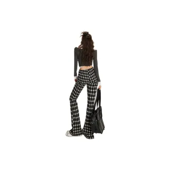 ZNZW Casual Pants Women's Plaid