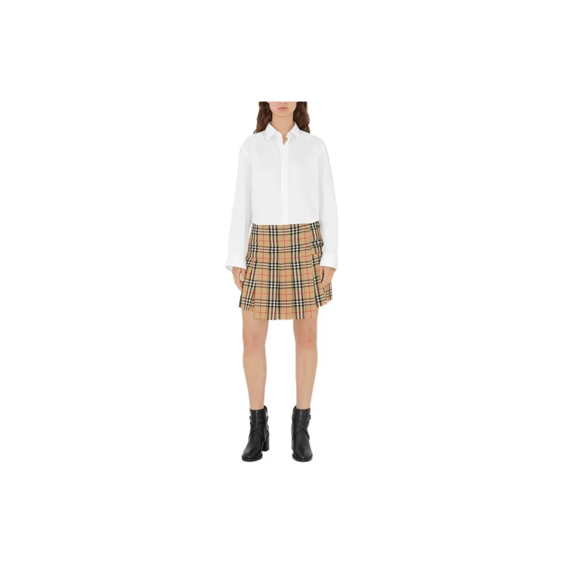 Burberry Casual Short Skirts Women's Brown-1