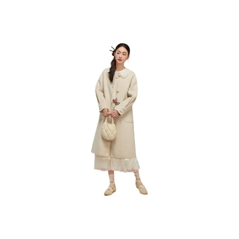 ZIHAN Coat Women's Creamy White-6