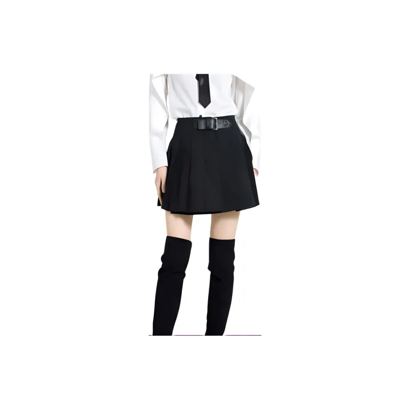 BESIONIA FW23 Casual Short Skirts Women's Black-1