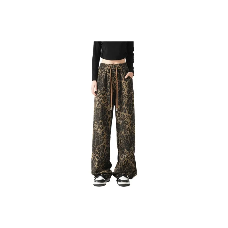 Concubine Zhu Jeans Women's Leopard Print-16
