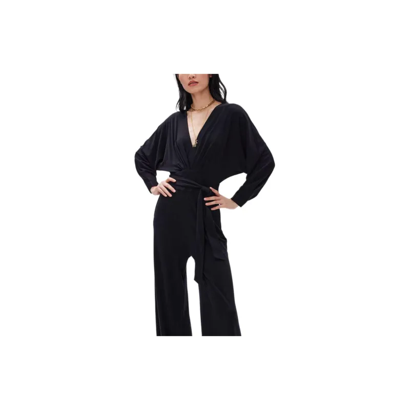 DVF Diane Von Furstenberg FW23 Jumpsuit Women's Black-5