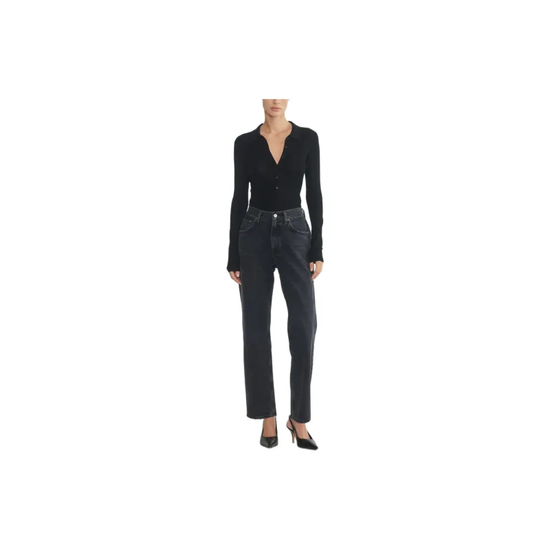 ARITZIA AGOLDE Valen Jean Jeans Women's Washed Black-1