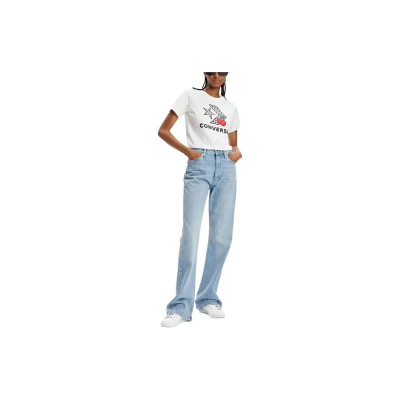 Converse T-Shirts Women's White-2