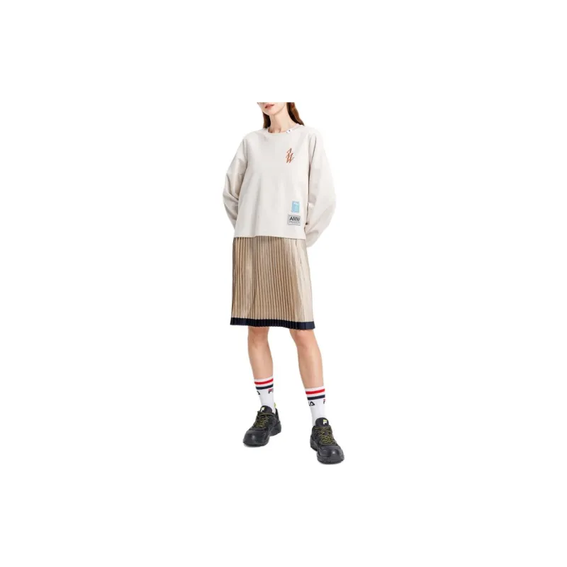 FILA Long Sleeved Dresses Women's Hyacinth Bean Gray-3