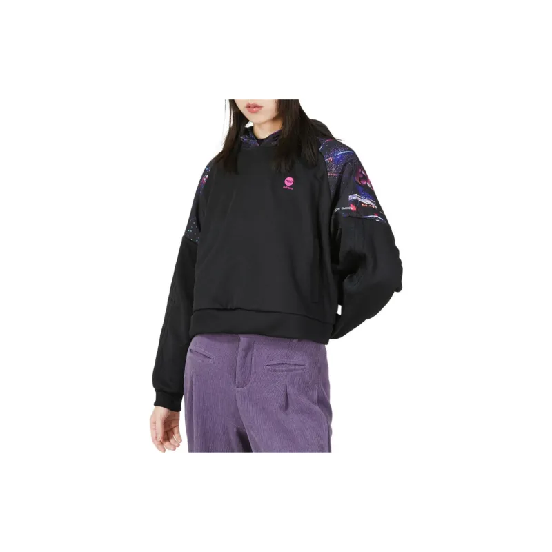 Adidas NEO Sweatshirt Women's Black Purple-2