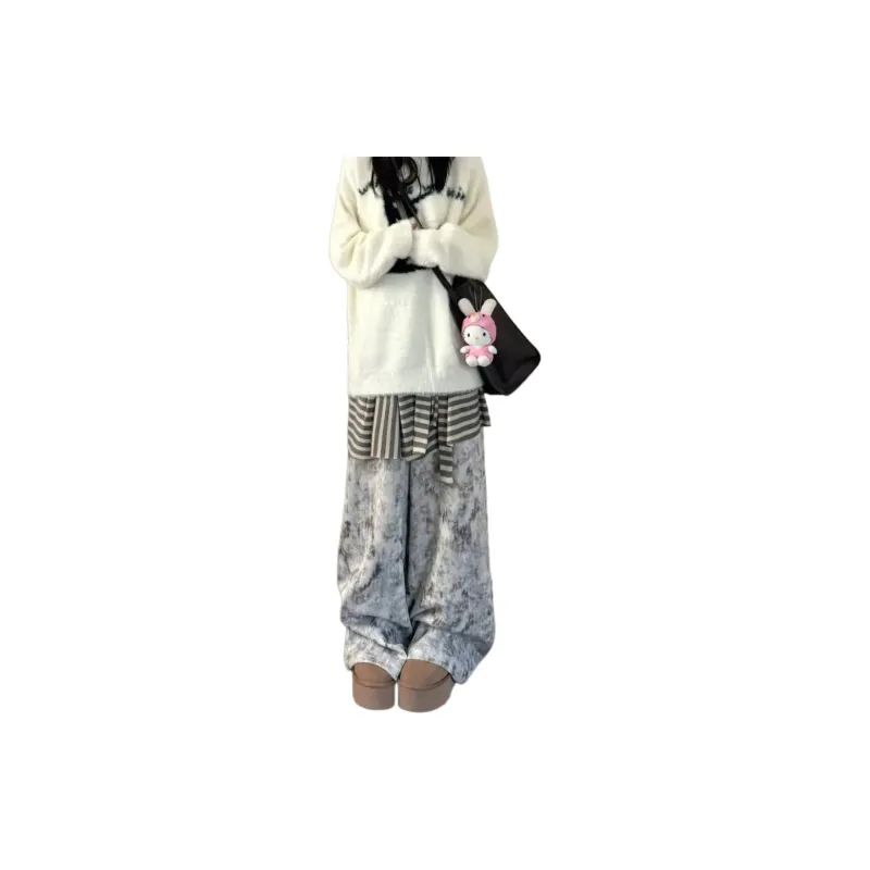 Concubine Zhu Jeans Women's Print Tie Dye-8