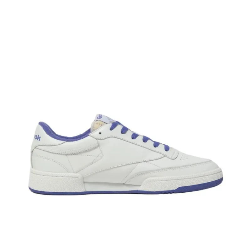 Reebok Club C Anti Slip Wear Resistant Low Top Skateboard Shoes Women's White Blue-1