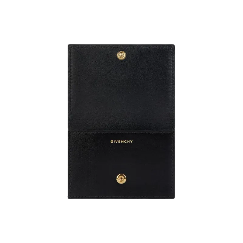 Givenchy 4G Calfskin Card Holder Women's Black-3