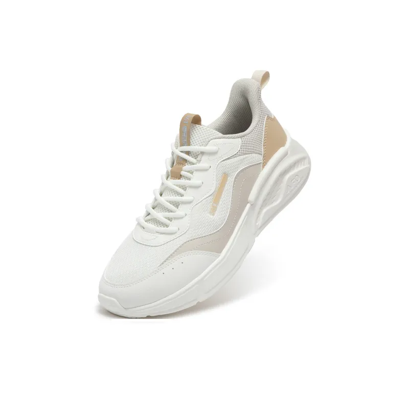 361° Shock Absorbers With Slip Resistant Features Low Top Casual Shoes Men's White Yellow-4