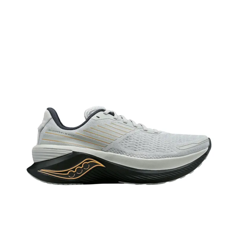 Saucony Endorphin Shift 3 Anti Slip Wear Resistant Low Top Casual Running Shoes Men's Concrete Gray-1