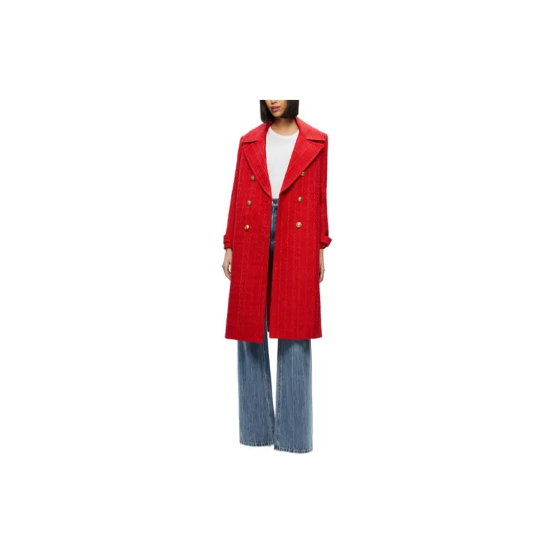 ALICE+OLIVIA FW24 NICHOLAS Coats Women's Red-1