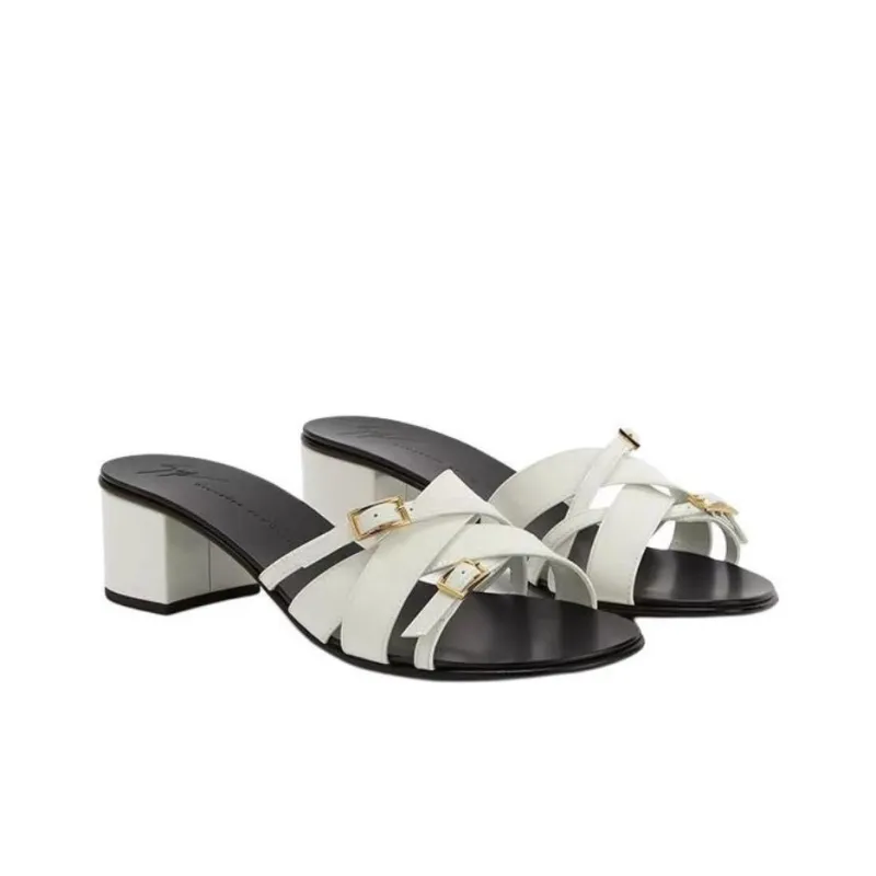 Giuseppe Zanotti/GZ Slide Slippers Women's White-2