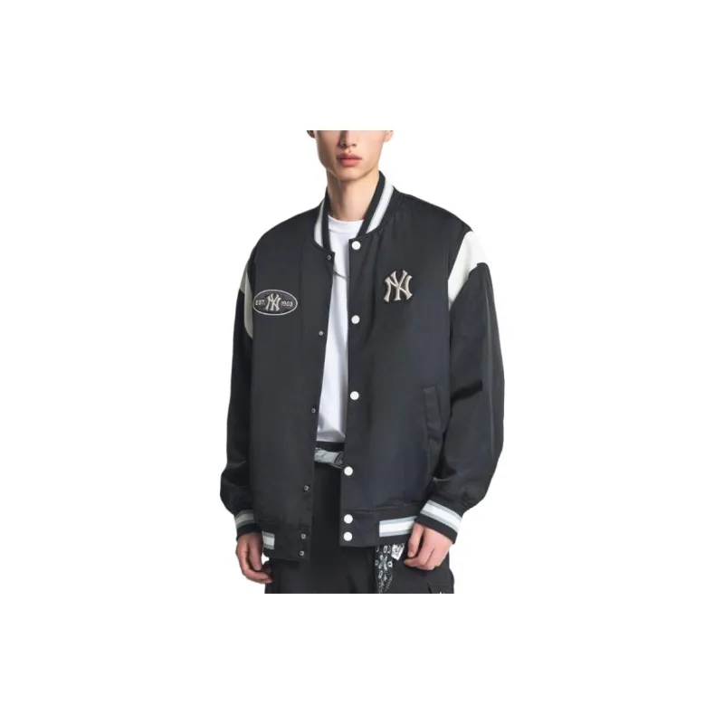 MLB New York Yankees Jackets Coats Unisex Black-2