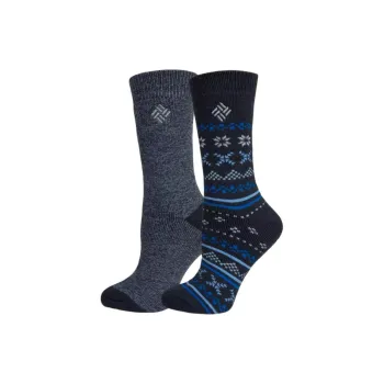 Columbia MW Fair Isle 2Pk Thermal Sock Mid-Calf Socks Women's 2 Pack
