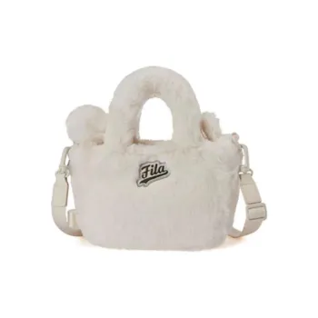 FILA Fabric Shoulder Bag Crossbody Bag Handbag Extra Small Women's Marshmallow White/Fondant Pink/Baby Blue