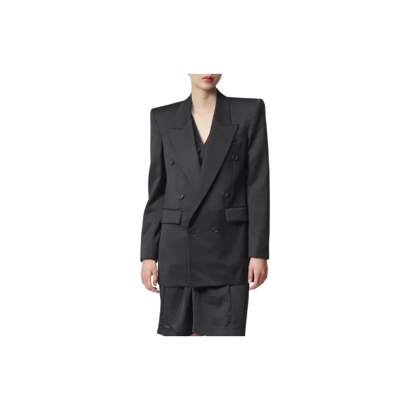 SAINT LAURENT Double breasted Wool Blazer-2