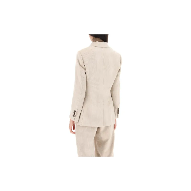 Brunello Cucinelli Double Breasted Long Sleeved Blazer-2