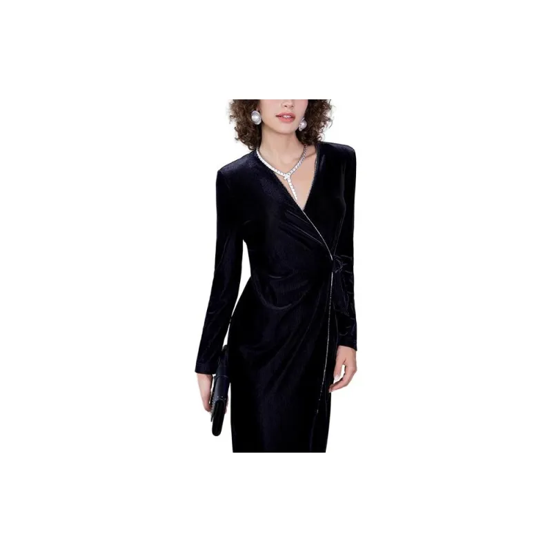 BESIONIA SS23 Long Sleeved Dresses Women's Black-2