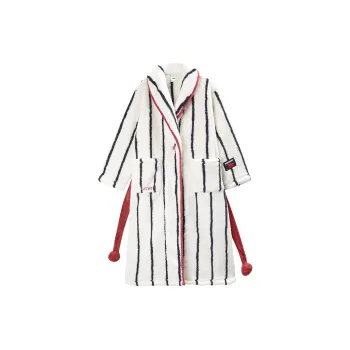 YSO Cool Cat Series Pajama Robe Women's Ivory