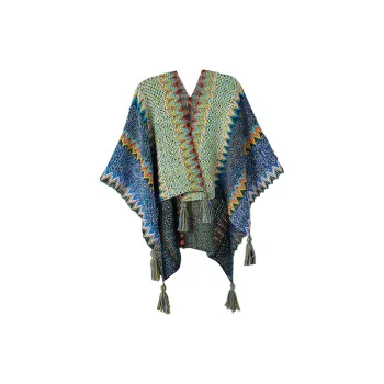 Narandu Yarn Shawls Women's Blue