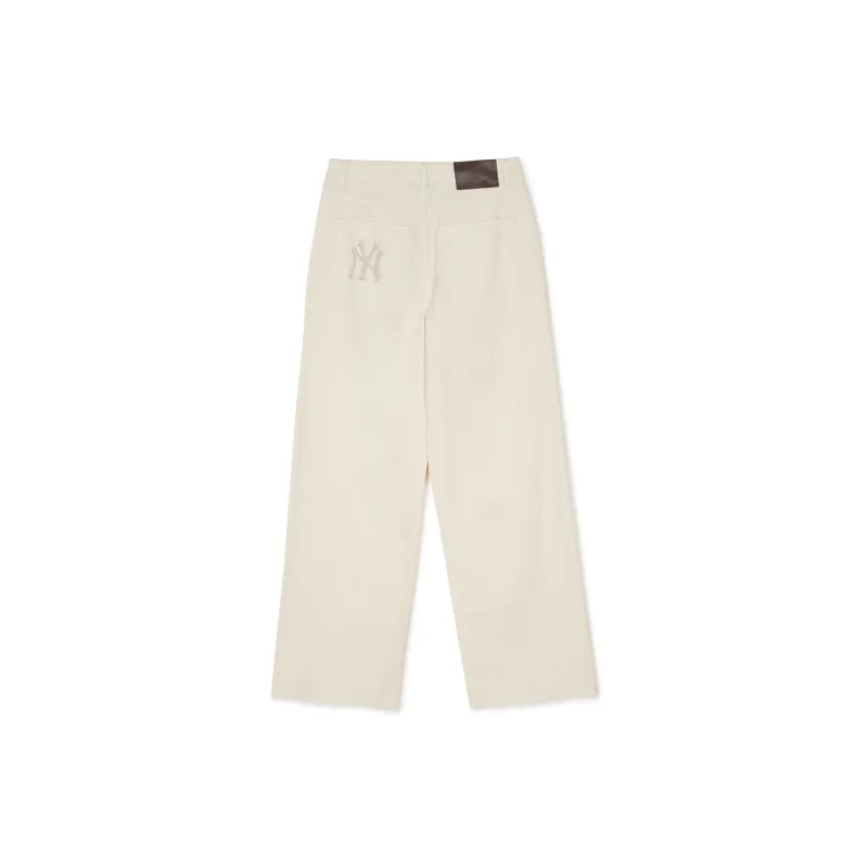 MLB New York Yankees Denim Collection Jeans Women's Cream-1