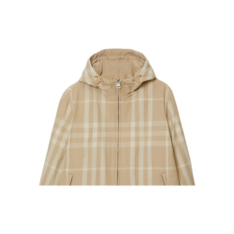 Burberry Vintage check Pattern Hooded Jacket-6