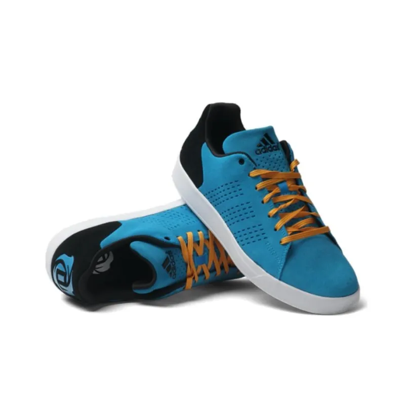 Adidas D Rose Lakeshore Anti-Slip Wear-Resistant Low-Top Basketball Shoes Men's Blue-2