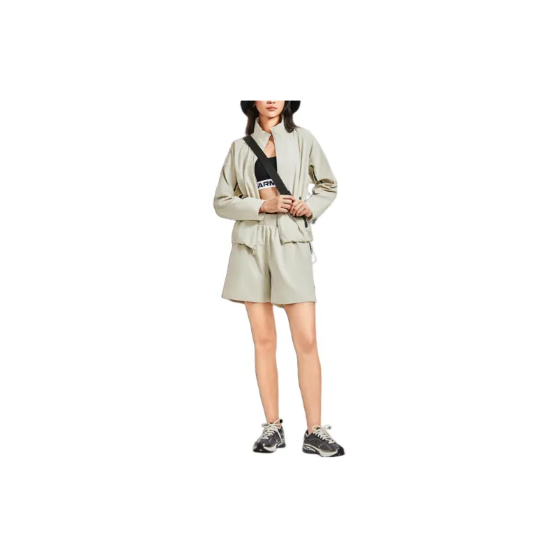 Under Armour Casual Shorts Women's Khaki Gray-3