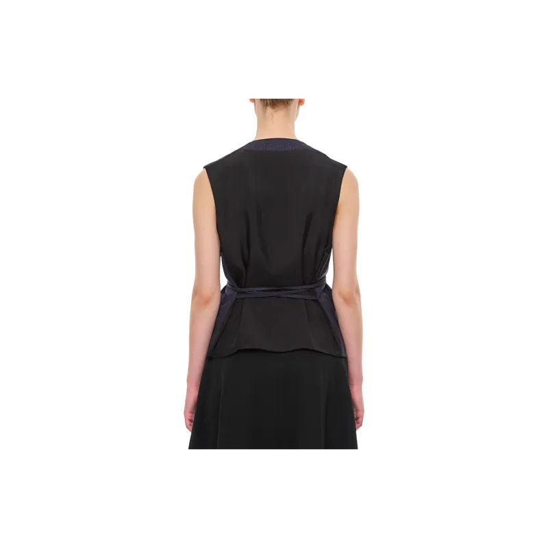 Bottega Veneta Belted V Neck Vest-3
