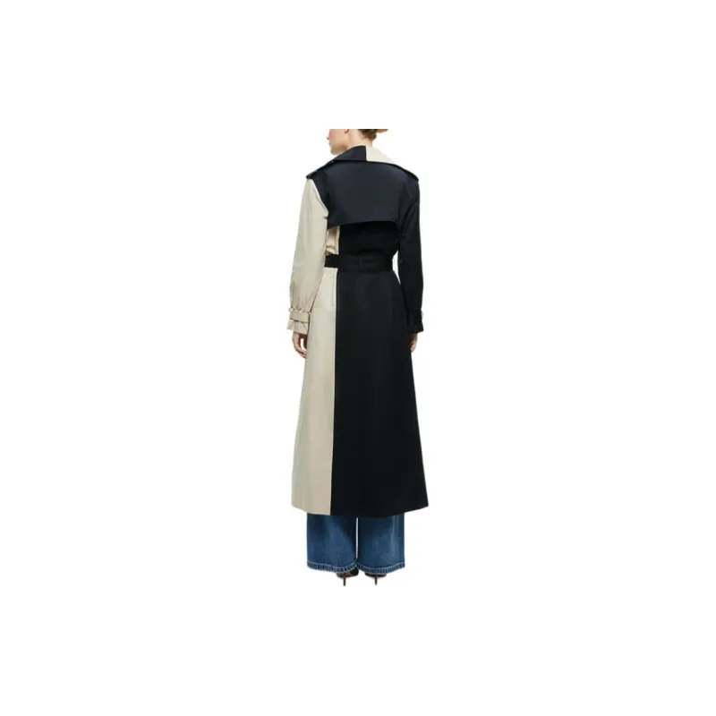 ALICE+OLIVIA FW24 NEVADA Trench Coat Women's Black White-3